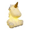 Cotè Table - Lampada Unicorn Led Licorne White 9.5X8Xh12 Porcelain, alimentazione batteria
