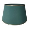 Côté Table - Paralume FEB petrolio e oro in cotone 40 x h23cm