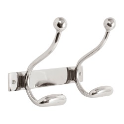 Côté Table - Appendiabiti RIVACON con 2 ganci  in alluminio 23 x 10 x h14cm