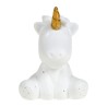 Cotè Table - Lampada Unicorn Led Licorne White 9.5X8Xh12 Porcelain, alimentazione batteria