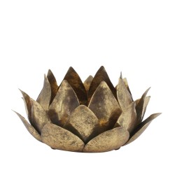 Côté Table - Portacandele MYOSS a forma di Fiore di Loto ramato 17,5 x h10,5cm