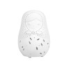 Cotè Table - Lampada Led Matriochka White 9.5Xh13.5 cm Porcelain, alim. batteria