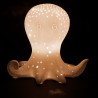 Cotè Table - Lampada Led Poulpe White 11X10Xh10.5 cm Porcelain, alim. batteria