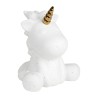Cotè Table - Lampada Led Licorne White+Gold 20.5X15H23.5 Porcelain ali. batteria
