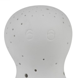 Cotè Table - Lampada Led Poulpe White 11X10Xh10.5 cm Porcelain, alim. batteria